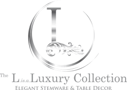 The L is a Luxury Collection. Elegant Stemware & Table Decor logo